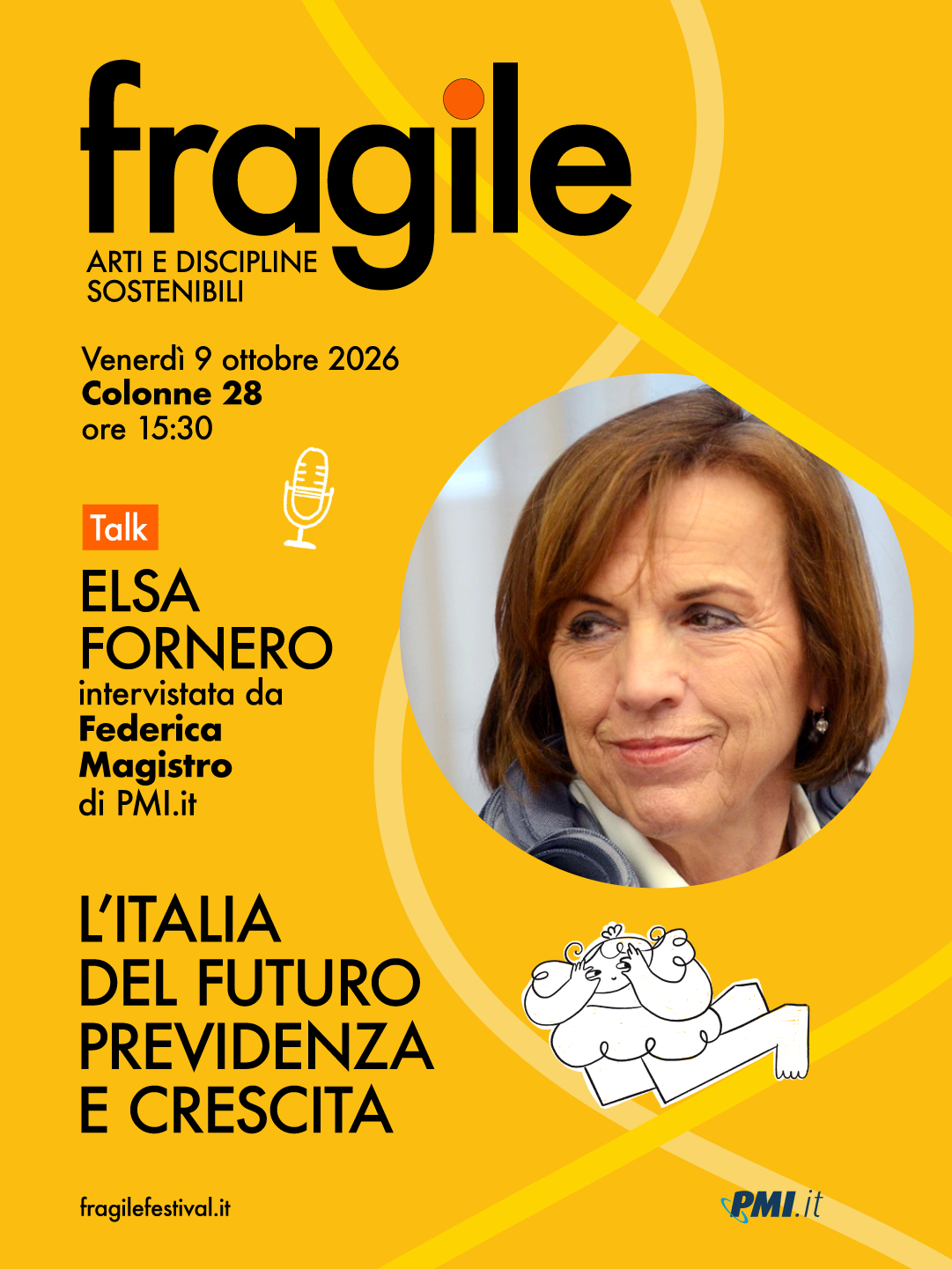 Elsa Fornero Fragile Festival Colonne 28