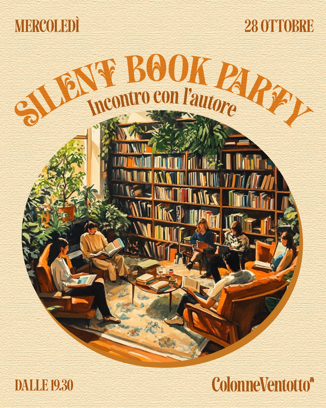 Silent Book Party Colonne28 Parma